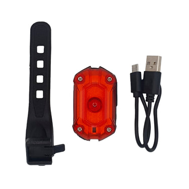 Luz Trasera 25 Lumen Con Carga Usb Oxford Rojo