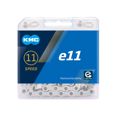 Cadena E-Bike 11V Kmc Modelo E11-Turbo Plata