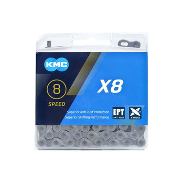 Cadena Kmc Modelo X8 8-Speed Plata