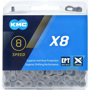 Cadena Kmc Modelo X8 8-Speed Plata