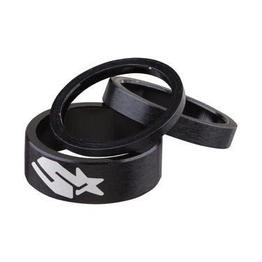 Set de Epaciadores Spank 3/6/12 Mm Negro