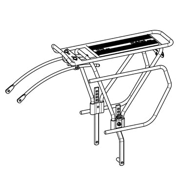 Parrilla Zefal Tra. Raider R70 Disc Alum Negro 7542