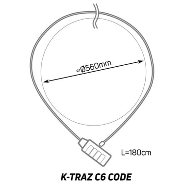 Candado Cable Zéfal K-Traz C6 Code