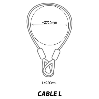 Cable de Seguridad Zéfal K-Traz L